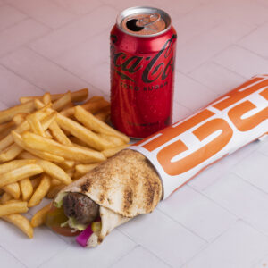Kafta Wrap Meal - $18.95